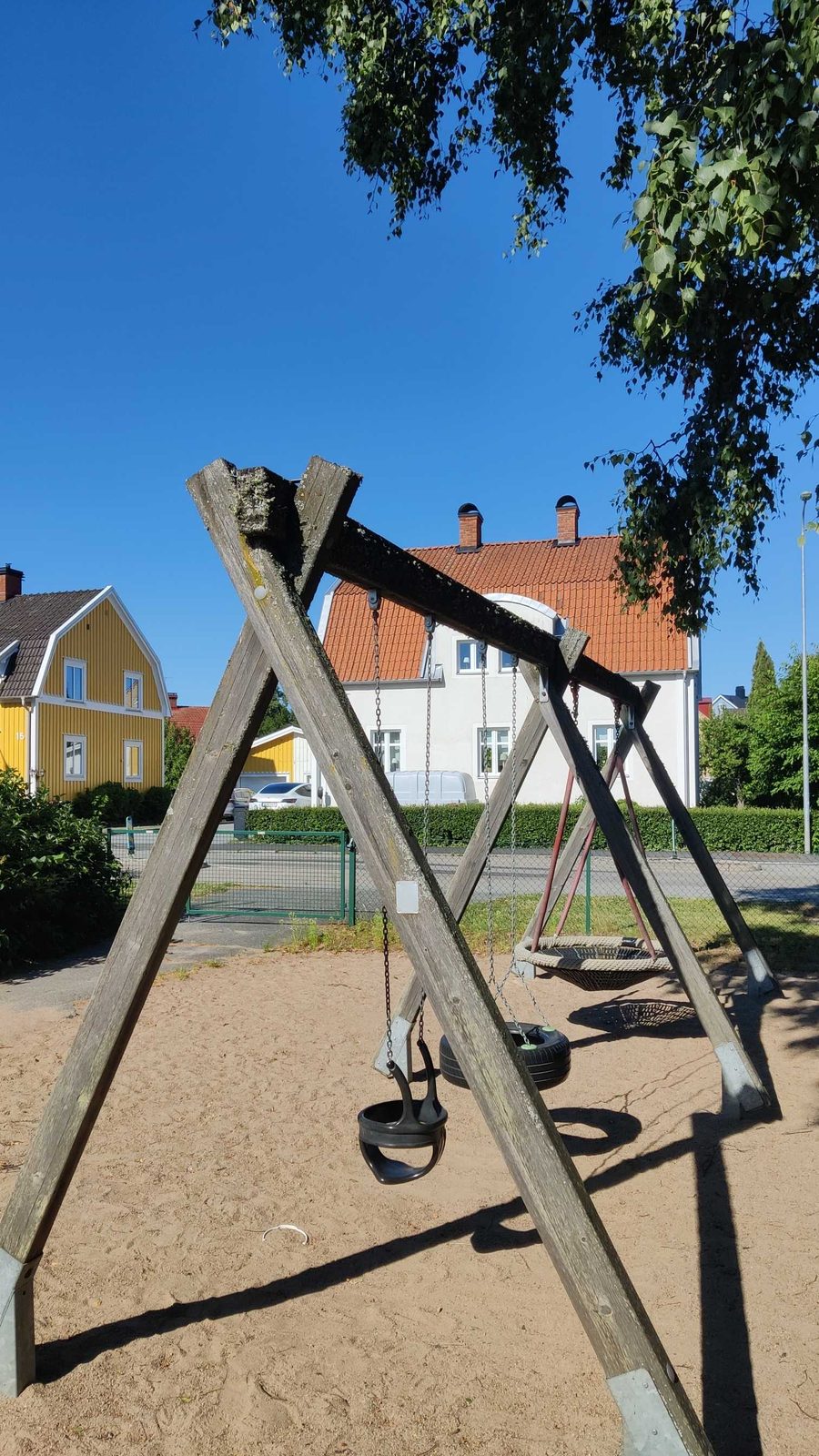 Gungställning med lavpåväxt